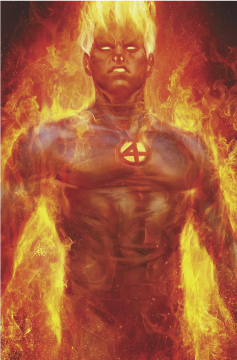 Fantastic Four #1 Stanley Lau Artgerm Human Torch Virgin Variant (08/08/2018) Marvel