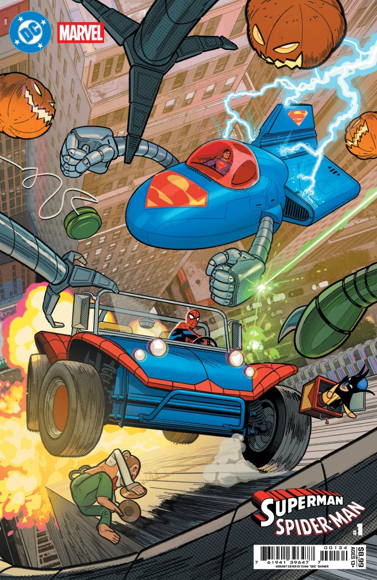 Dc Marvel Superman Spider-Man #1 (One Shot) T Evan Doc Shaner Supermobile & Spider-Mobile (03/25/2026) Dc - Golden Apple Comics