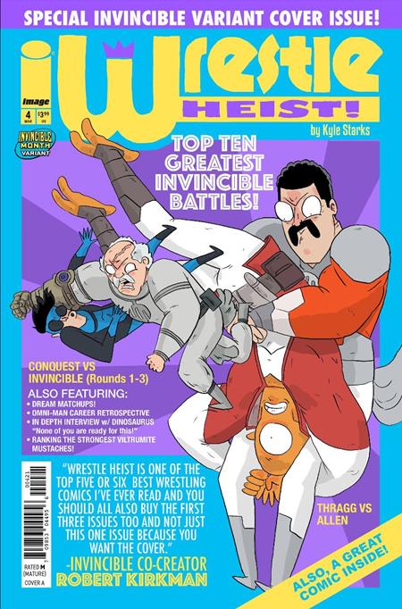 Wrestle Heist #4 B (Of 5) Kyle Starks Invincible Team-Up (03/18/2026) Image - Golden Apple Comics