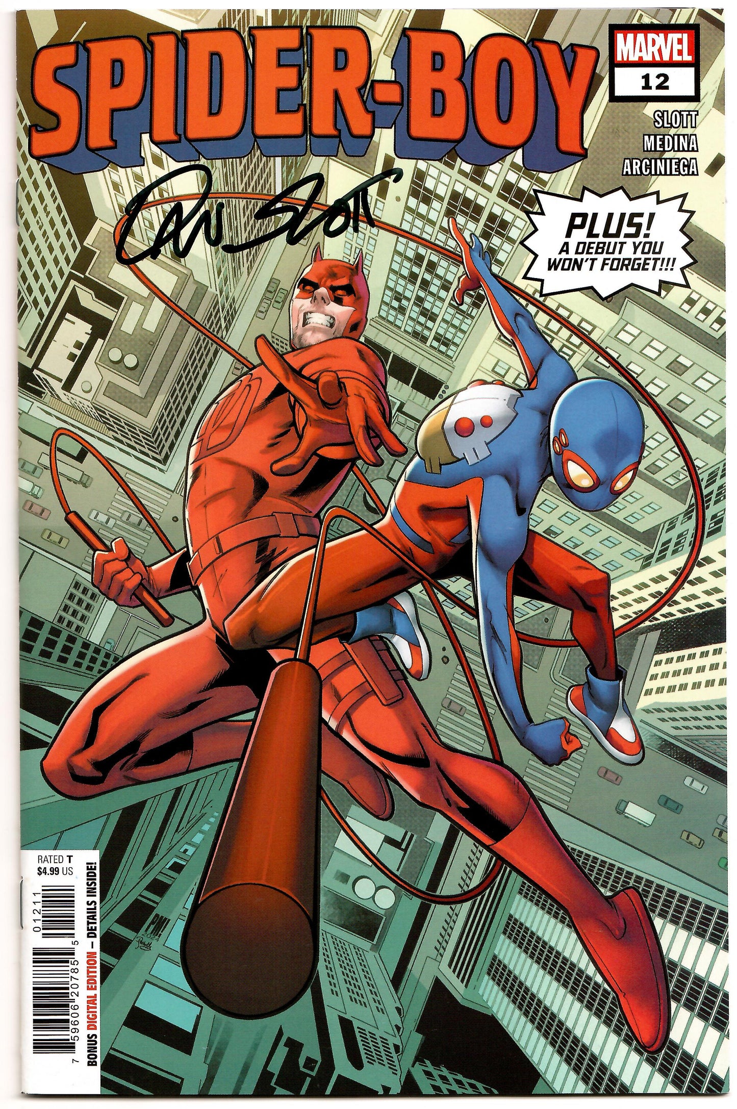 Spider-Boy #12 A Paco Medina SIGNED Dan Slott (10/23/2024) Marvel