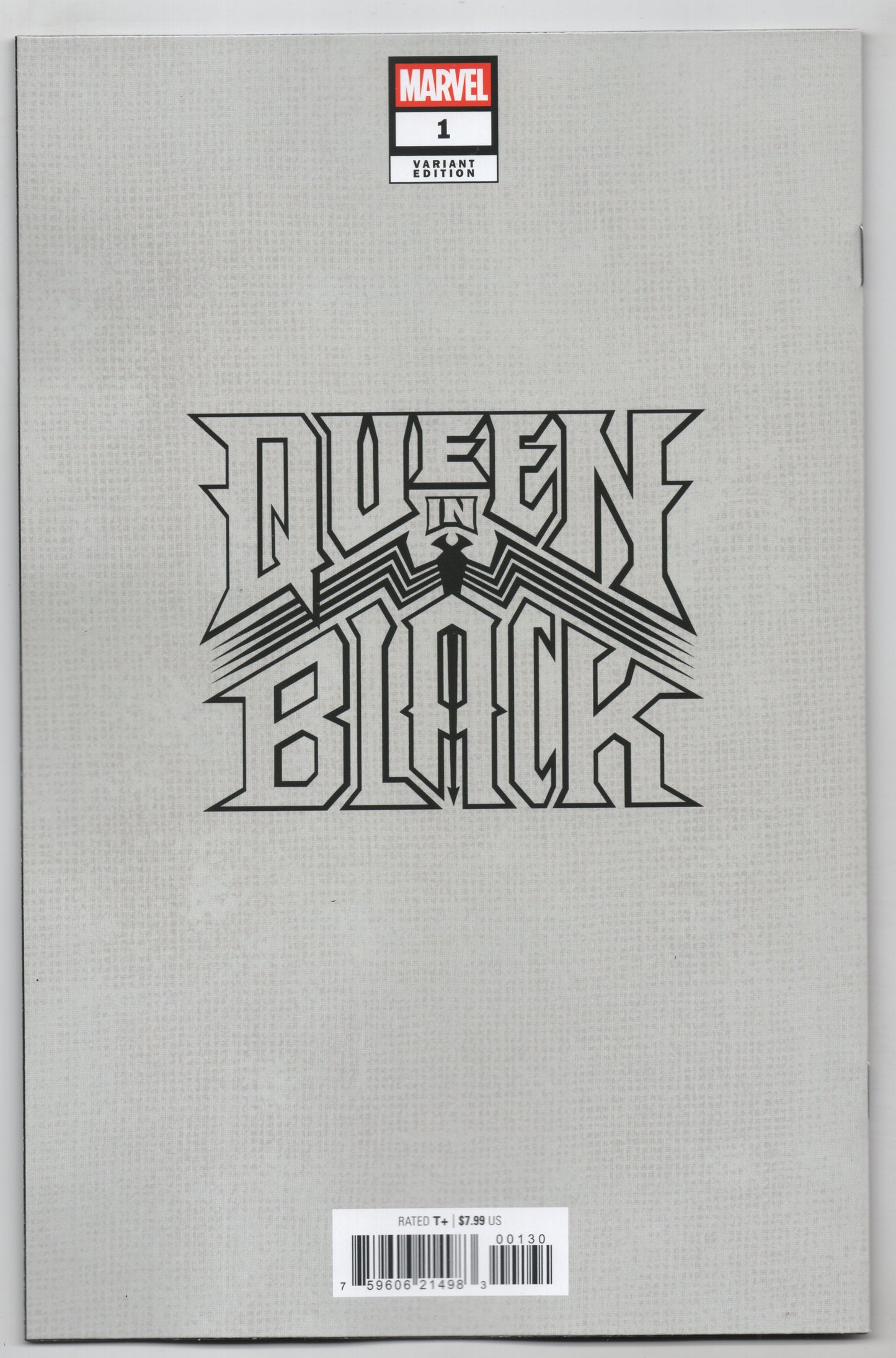 Queen In Black #1 ZD NM 9.4 Jeehyung Lee Virgin Blind Bag Variant (07/29/2026) Marvel