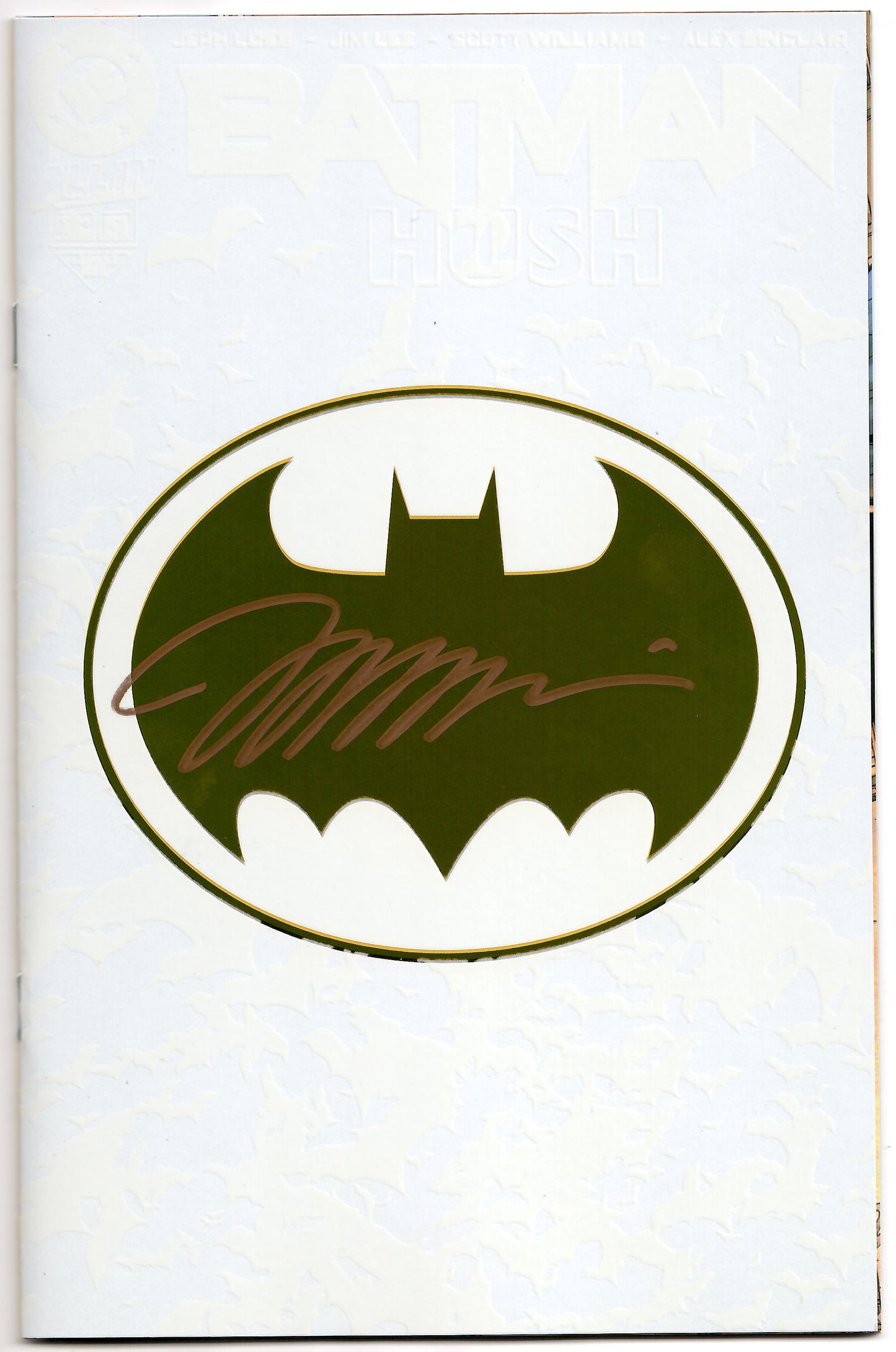 Batman #158 S Glow H2SH Bat Symbol Foil SIGNED Jim Lee Variant (03/26/2025) Dc