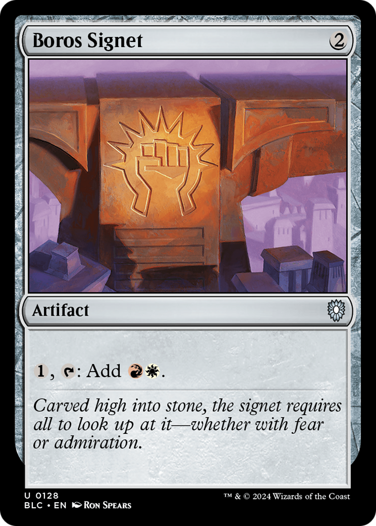 Boros Signet (BLC-128) - Bloomburrow Commander