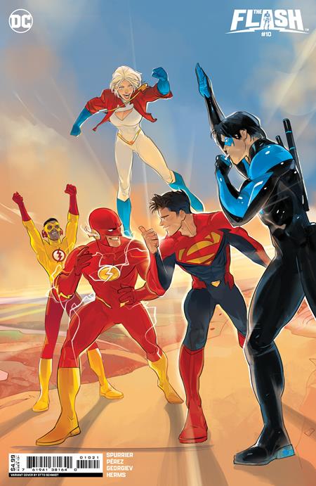 Flash #10 B Otto Schmidt Variant Nightwing Power Girl Superman Race (06/25/2024) Dc