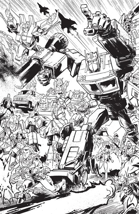 Transformers #9 G Jason Howard BW Connecting Variant (06/12/2024) Image