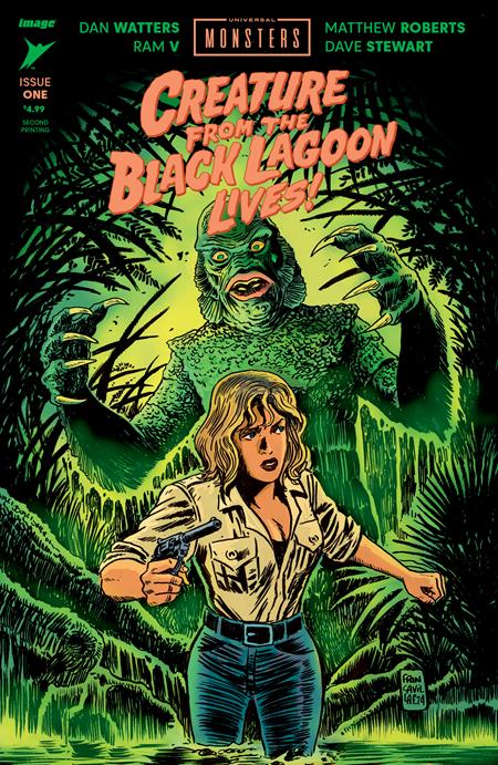 Universal Monsters The Creature From The Black Lagoon Lives #1 (Of 4) 2nd Print Francesco Franvacilla Variant (06/12/2024) Image