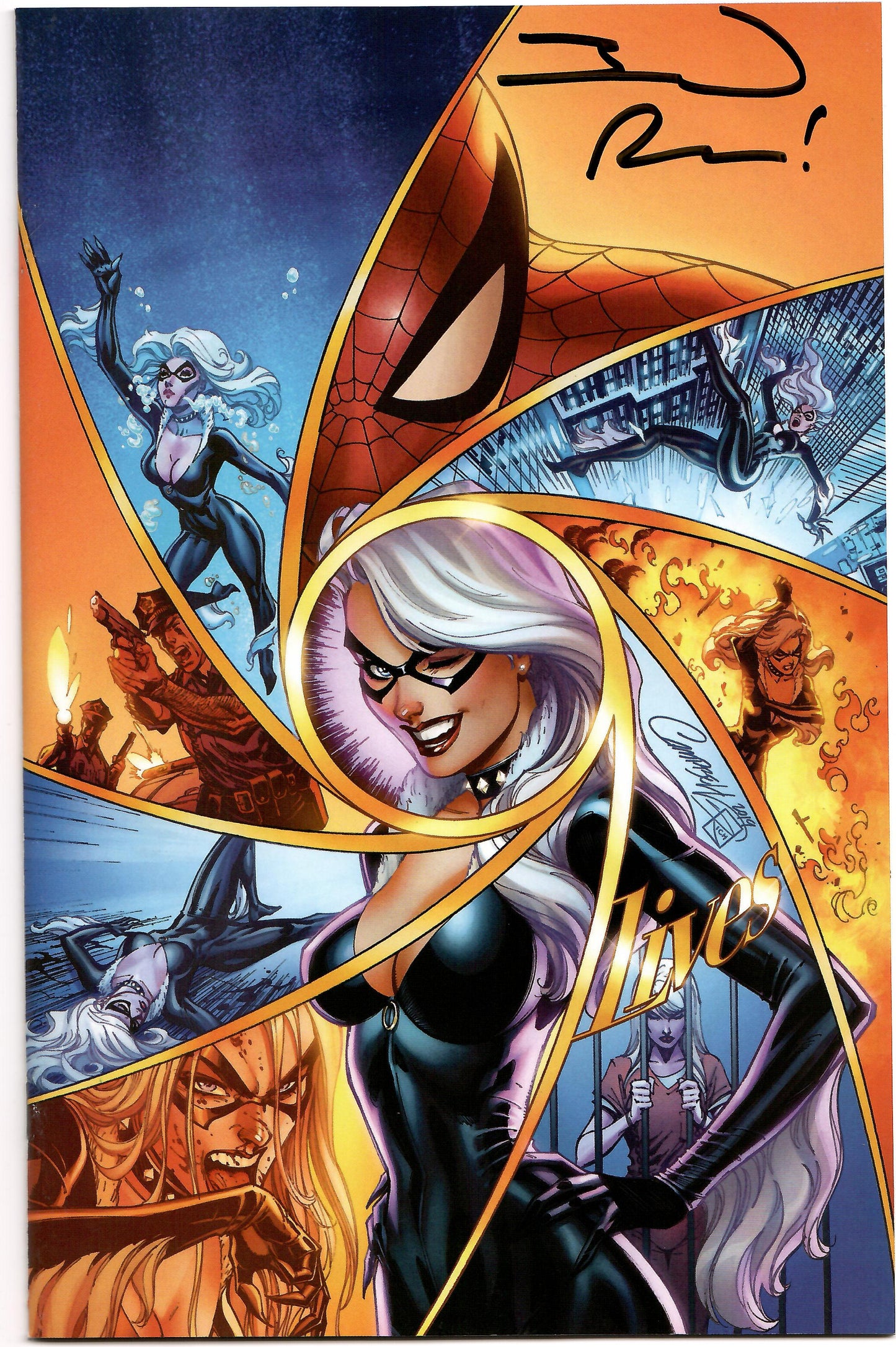 BLACK CAT #5 Marvel 2019 J Scott Campbell Virgin Variant SIGNED Jed MacKay