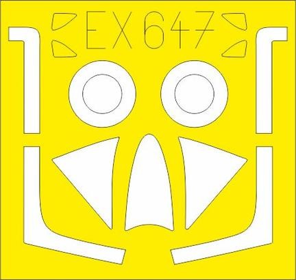 Eduard EX647 1/48 Mask Aircraft- Hunter F6 for ARX - Golden Apple Comics
