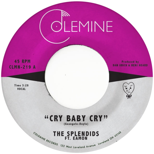 Splendids & Eamon - Cry Baby Cry / Blame My Heart (Opaque Red Vinyl) - Golden Apple Comics