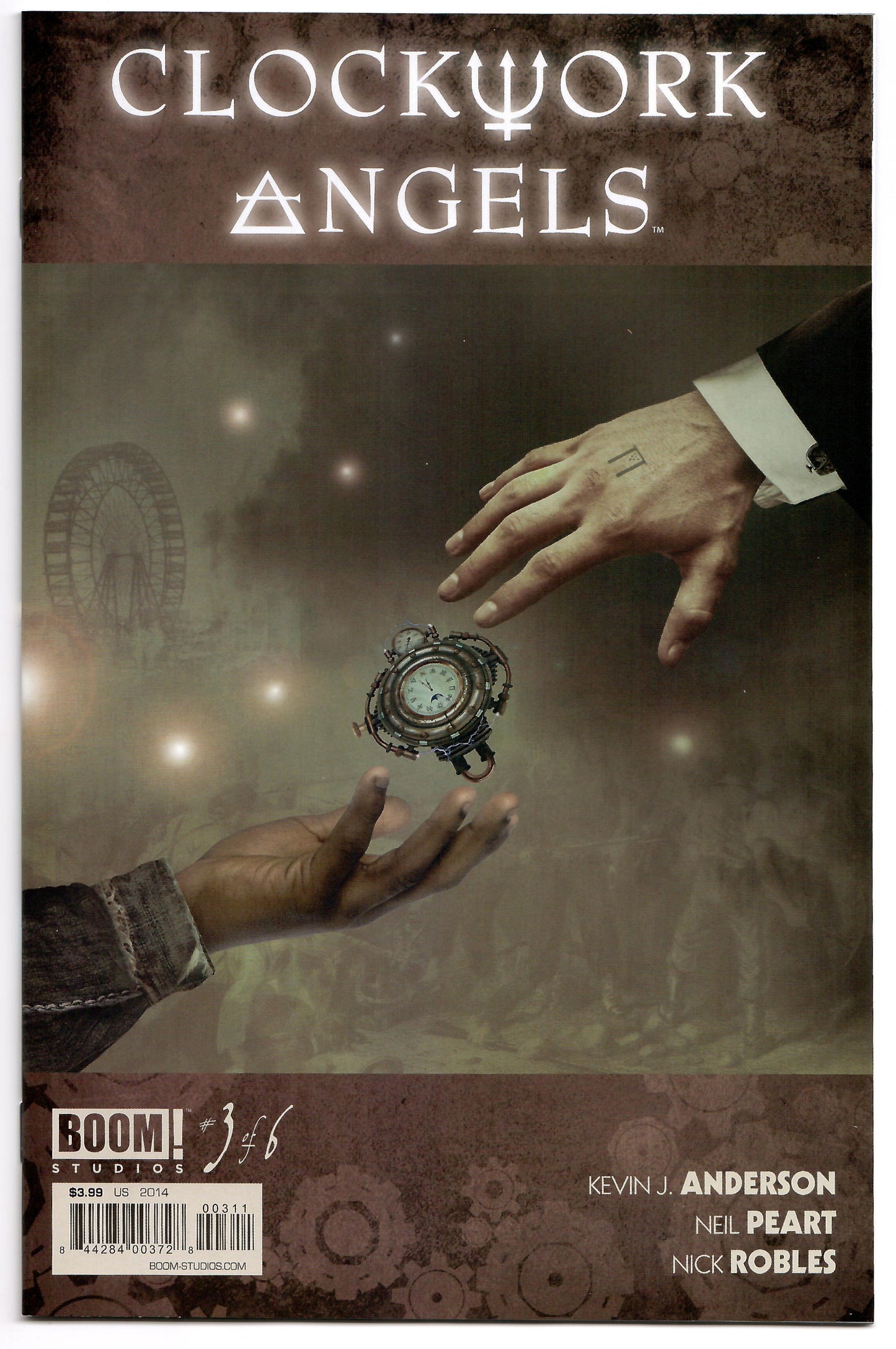 RUSH CLOCKWORK ANGELS #3 A Boom 2014 Hugh Syme Neil Peart - Golden Apple Comics