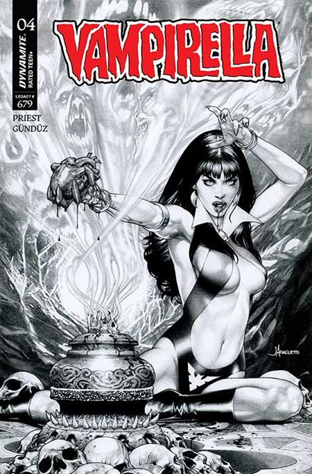 Vampirella (2025) #4 J 1:15 Jay Anacleto B&W (08/06/2025) Dynamite