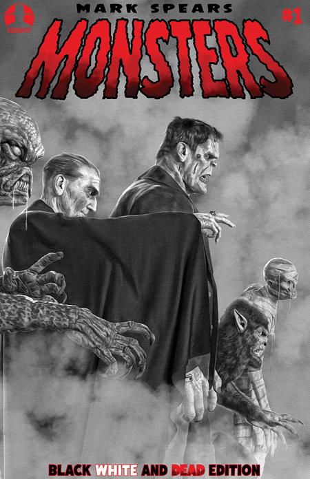 Mark Spears Monsters #1 7th Print A Black White Dead Crimson Bride Variant (09/16/2026) KEENSPOT