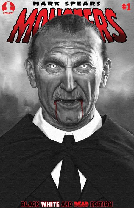 Mark Spears Monsters #1 7th Print E 1:25 Black White Dead Hungry For Blood Variant (09/16/2026) KEENSPOT