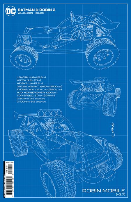 Batman And Robin #2 F 1:50 Simone Di Meo Card Stock Variant (10/10/2023) Dc