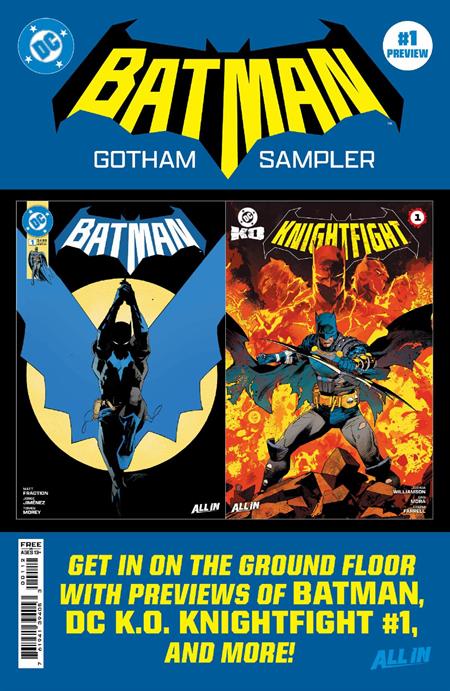 Batman Day 2025 - Batman Gotham Sampler 2nd Print Batman 1 DC KO Knightfight (10/22/2025) Dc