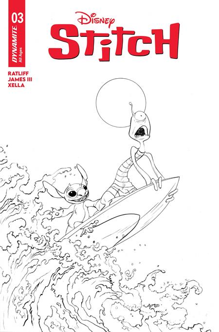Stitch #3 E 1:10 Jae Lee Line Art Variant (10/29/2025) Dynamite - Golden Apple Comics