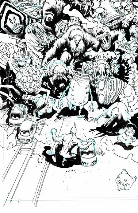 Ultramega By James Harren #7 (Of 8) D 1:25 James Harren B&W Variant (11/27/2024) Image
