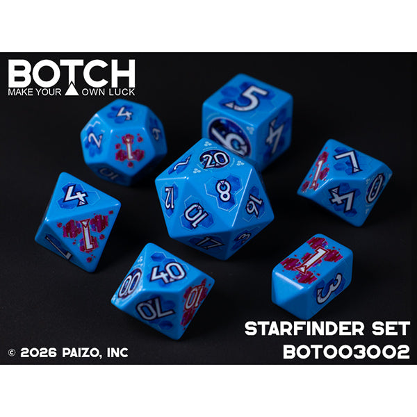 7 Piece Die Set Botch Dice: Starfinder