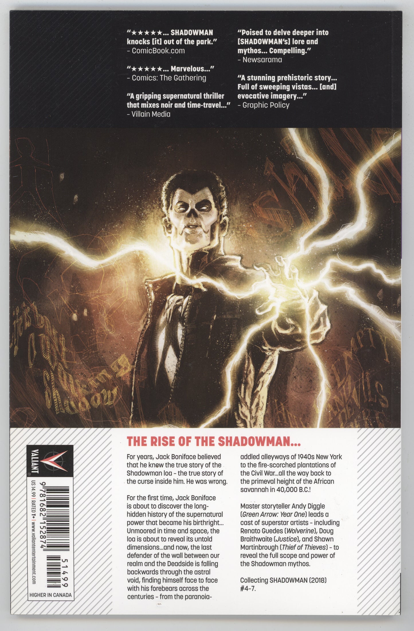 Shadowman Dead And Gone Vol 2 TPB Valiant 2018 NM Andy Diggle - Golden Apple Comics