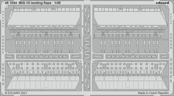 Eduard 481044 1/48 Aircraft- MiG15 Landing Flaps for BOM & Hobby 2000