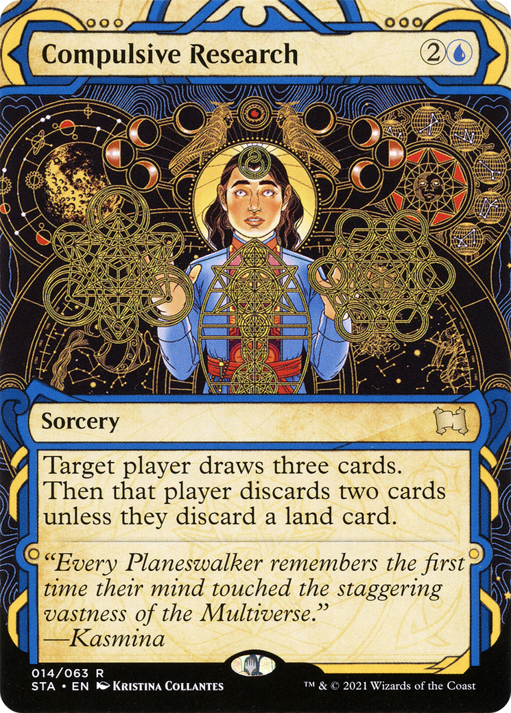 Compulsive Research (STA-014) - Strixhaven Mystical Archive: (Showcase) (Borderless)