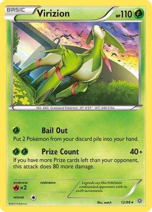 Virizion 012/98 - XY Ancient Origins Reverse Holofoil