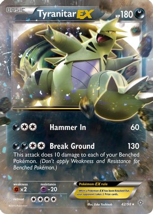 Tyranitar EX 042/98 - XY Ancient Origins Holofoil
