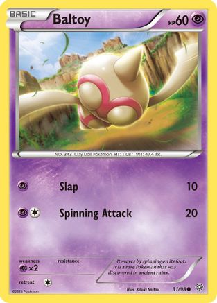 Baltoy 031/98 - XY Ancient Origins