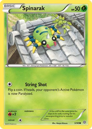 Spinarak 005/98 - XY Ancient Origins