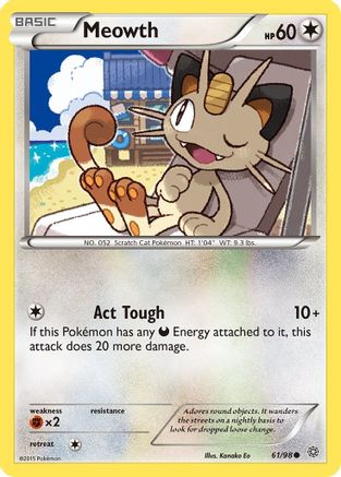 Meowth 061/98 - XY Ancient Origins