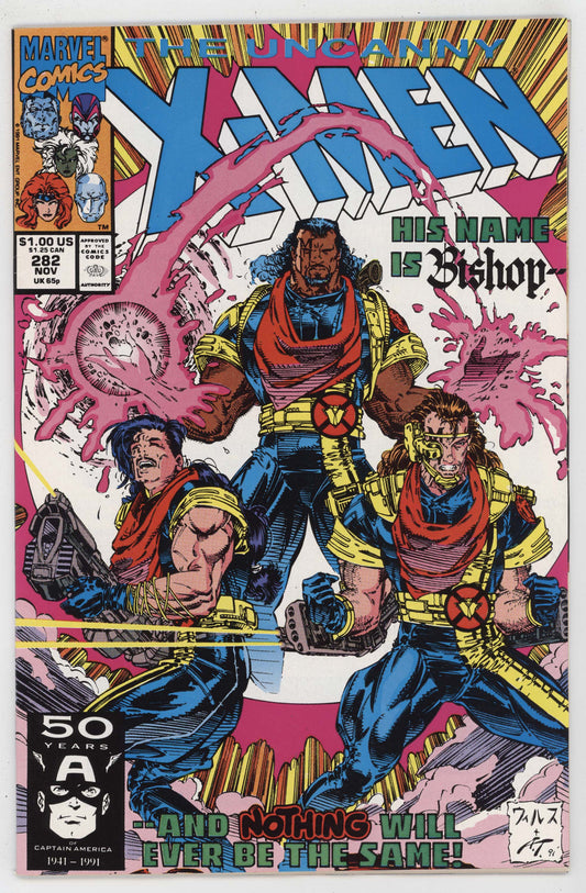 Uncanny X-Men 282 Marvel 1991 NM Whilce Portacio 1st Bishop