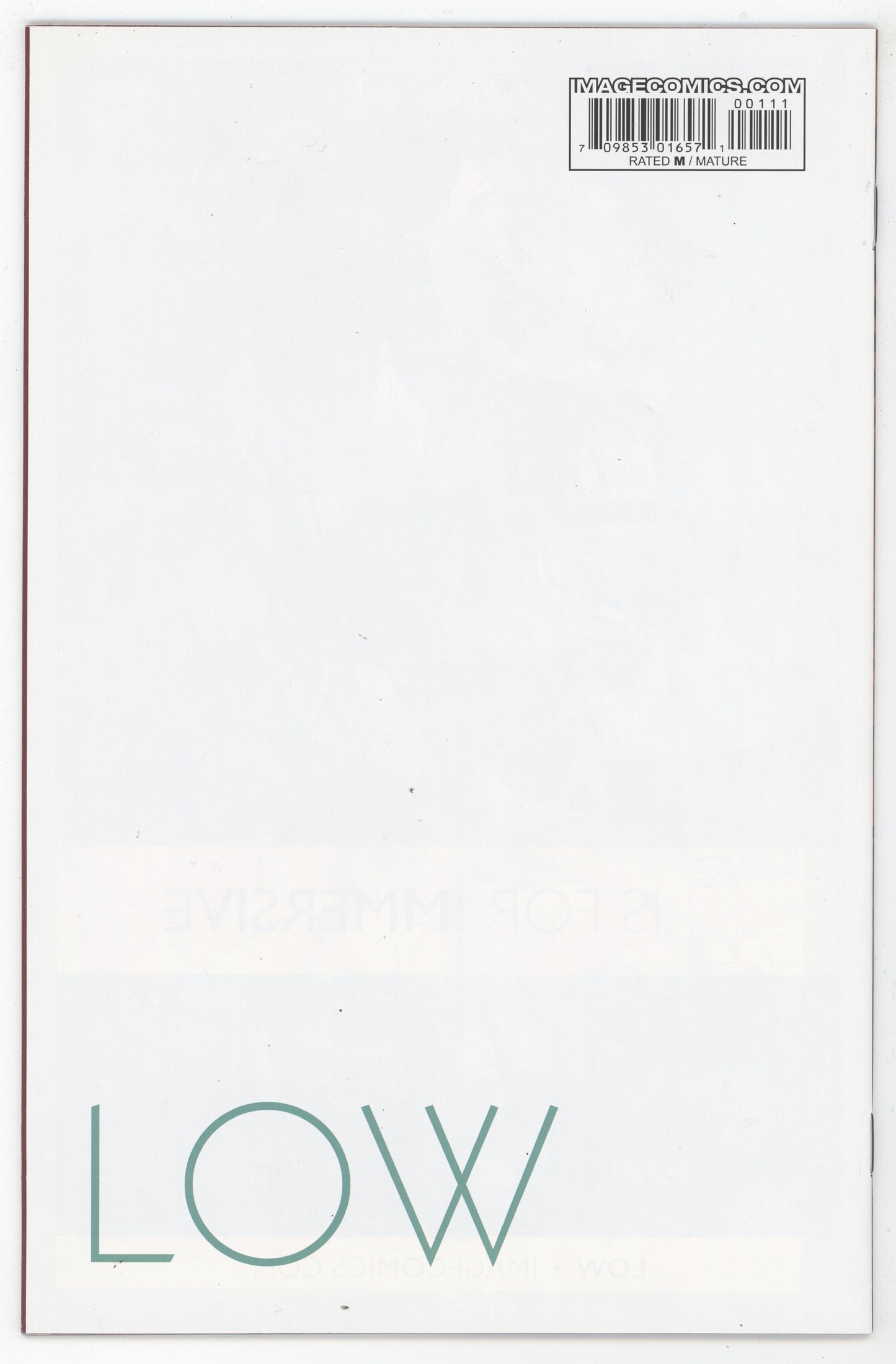 Low 1 Image 2014 NM- 9.2 Rick Remender Greg Tocchini