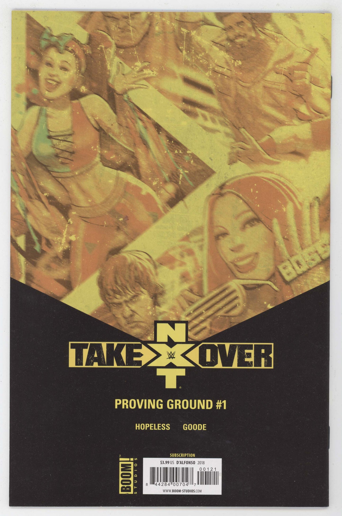 WWE NXT Takeover Proving Ground #1 Boom 2018 Dalfonso Variant - Golden Apple Comics