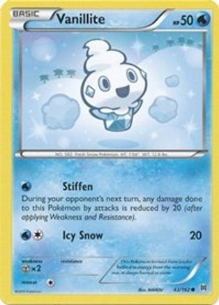 Vanillite 043/162 - XY BREAKthrough Reverse Holofoil