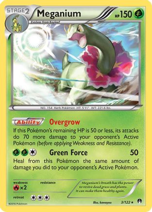 Meganium 003/122 - XY BREAKpoint Reverse Holofoil