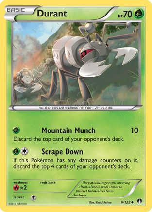 Durant 009/122 - XY BREAKpoint Reverse Holofoil