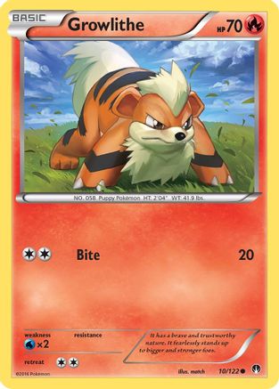 Growlithe 010/122 - XY BREAKpoint