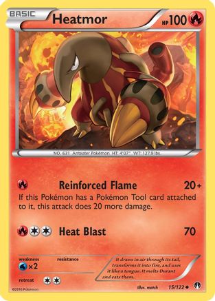 Heatmor 015/122 - XY BREAKpoint Reverse Holofoil