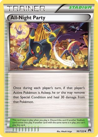 All-Night Party 096/122 - XY BREAKpoint Reverse Holofoil