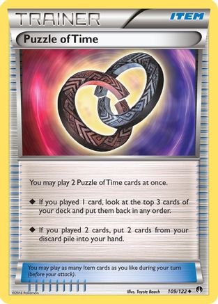Puzzle of Time 109/122 - XY BREAKpoint Reverse Holofoil