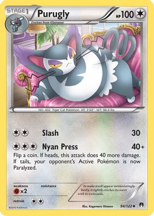 Purugly 094/122 - XY BREAKpoint Reverse Holofoil