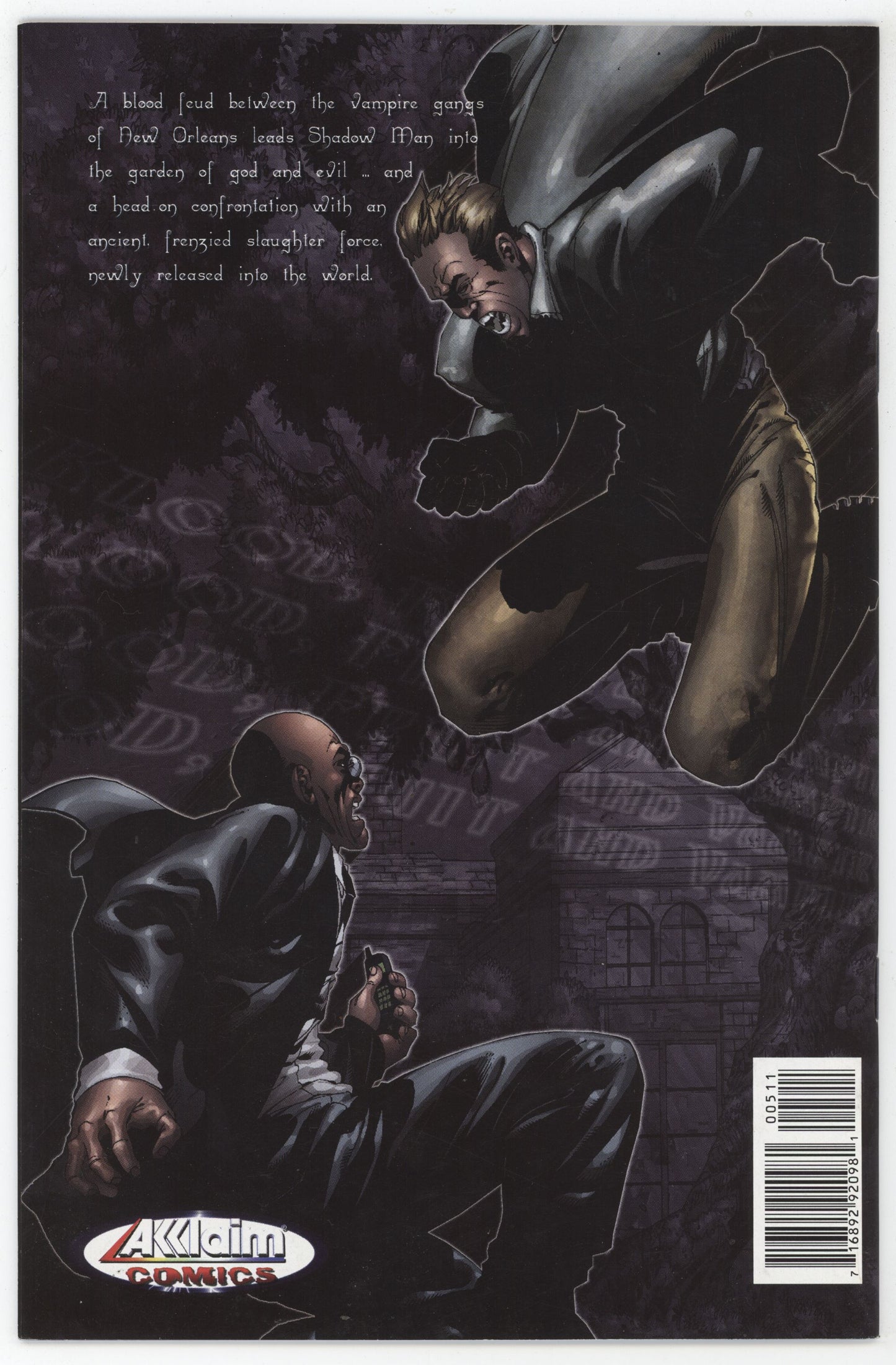 Shadowman 5 Acclaim 1999 FN VF Matt Broome Valiant - Golden Apple Comics