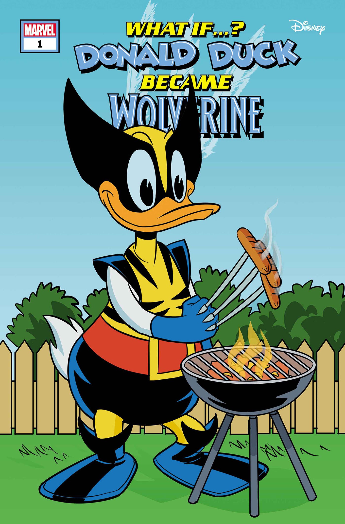 donald duck in hängematte Marvel & Disney What If...? Donald Duck Became Wolverine #1 C Phil Not