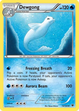 Dewgong 016/124 - XY Fates Collide
