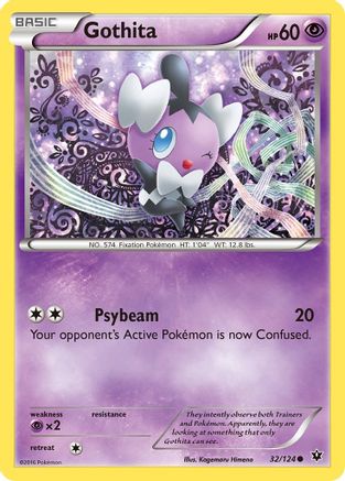 Gothita 032/124 - XY Fates Collide Reverse Holofoil