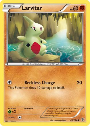 Larvitar 040/124 - XY Fates Collide