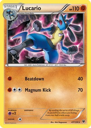 Lucario 047/124 - XY Fates Collide