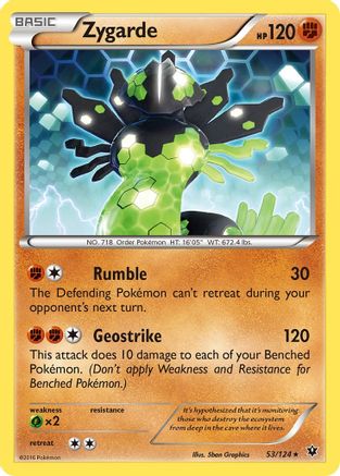 Zygarde 053/124 - XY Fates Collide Reverse Holofoil