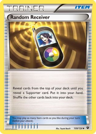Random Receiver 109/124 - XY Fates Collide Reverse Holofoil