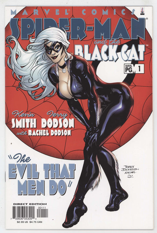 Spider-Man Black Cat Evil That Men Do 1 Marvel 2002 NM Terry Dodson GGA